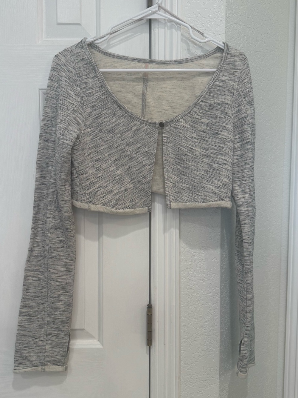 Free People Lightweight Women's Cropped Cardigan - Heather Gray